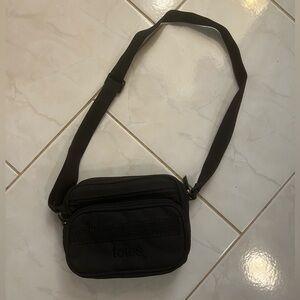 Totes Unisex Small Black Canvas Bag